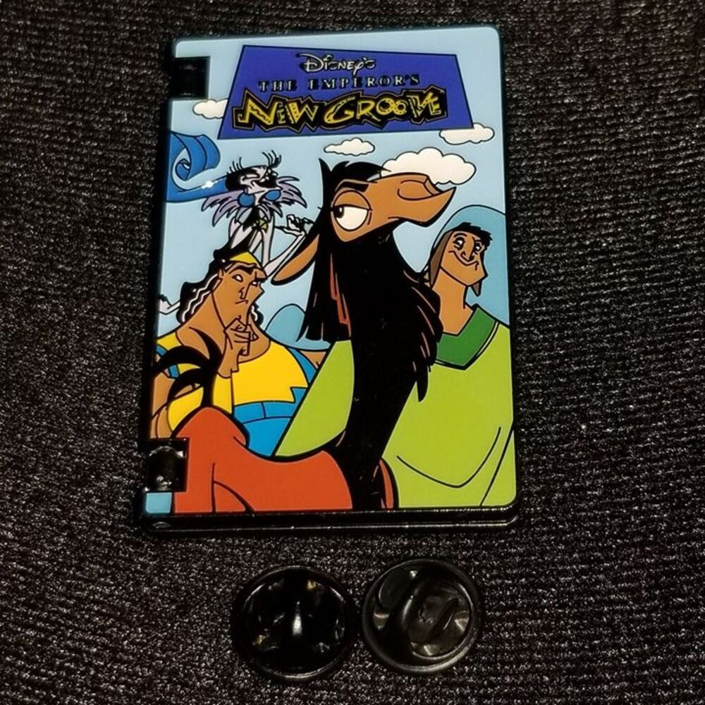 Disney TENG VHS Pin Emperors New Groove Kuzco Hinged Mystery Bioworld Yzma Kronk